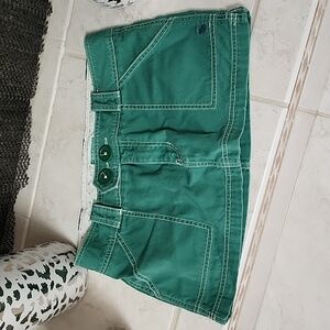 π ABERCROMBIE Green Mini Skirt π